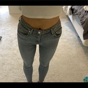 Zara 80s skinny jeans, Gray wash